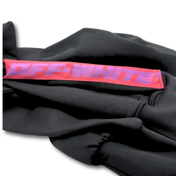 Off-White c/o Virgil Abloh Athleisure Logo-Band Track Jacket BlackPink XS SS '22